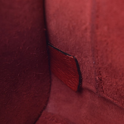 Celine Drummed Calfskin Nano Luggage Coquelicot 9 of 15