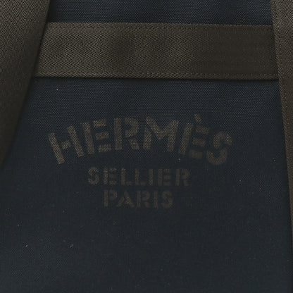 Hermes Toile Sac De Pansage Groom Bleu Navy Feu 11 of 14