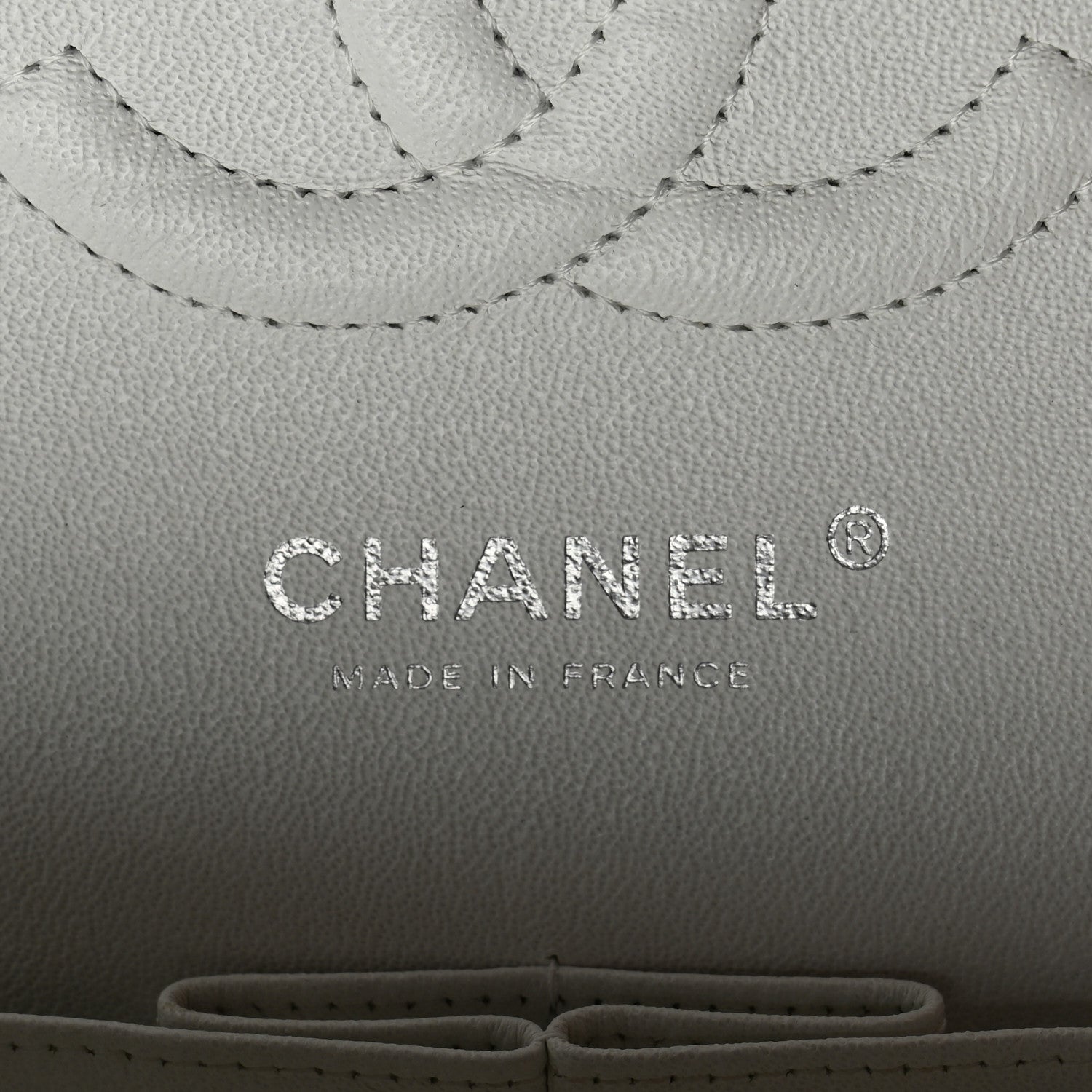 Chanel Caviar Quilted Medium Double Flap White 6 of 11