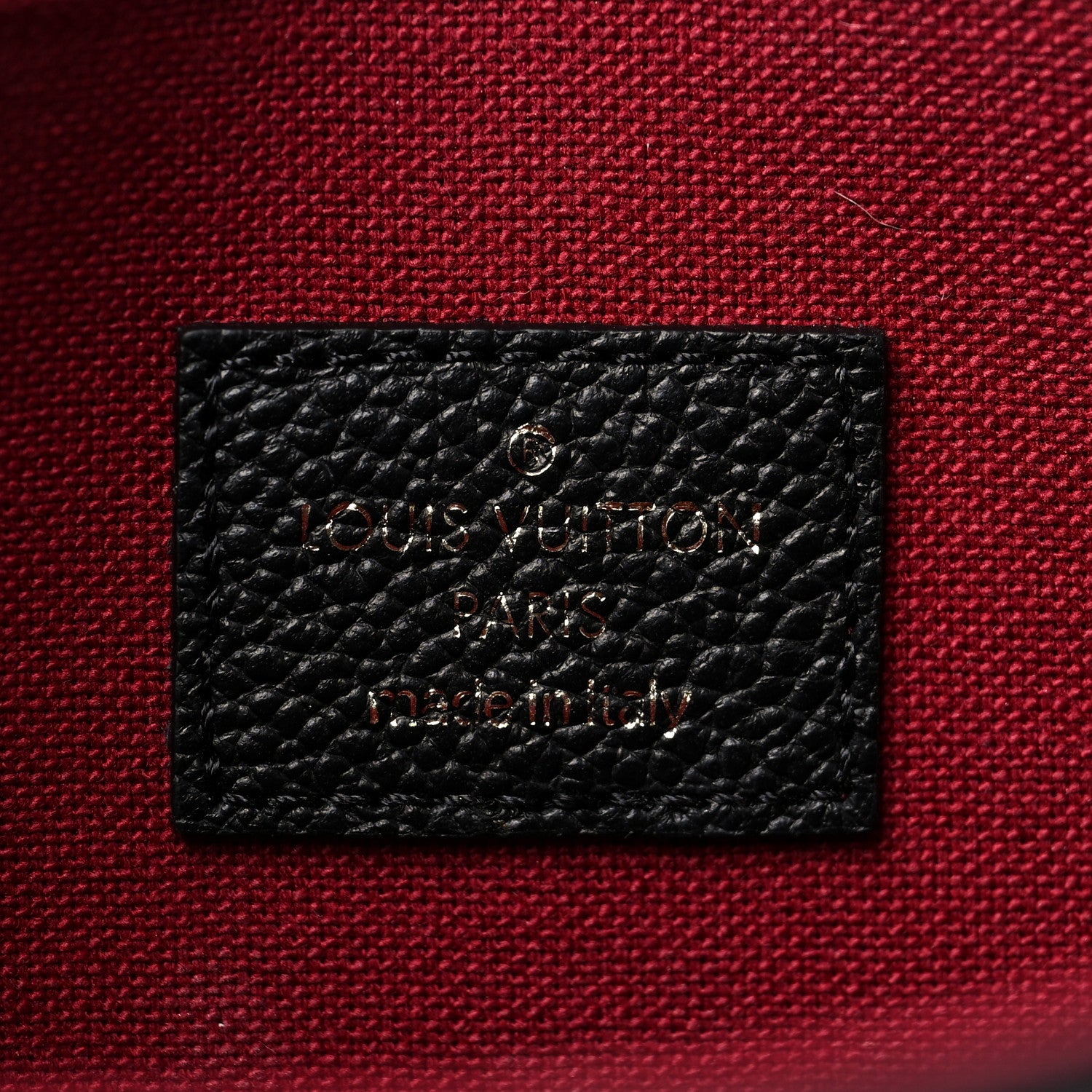 Louis Vuitton Empreinte Monogram Giant Felicie Pochette Black Beige 6 of 8