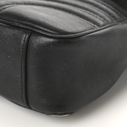 Gucci Calfskin Matelasse Medium GG Marmont Shoulder Bag Black 9 of 12