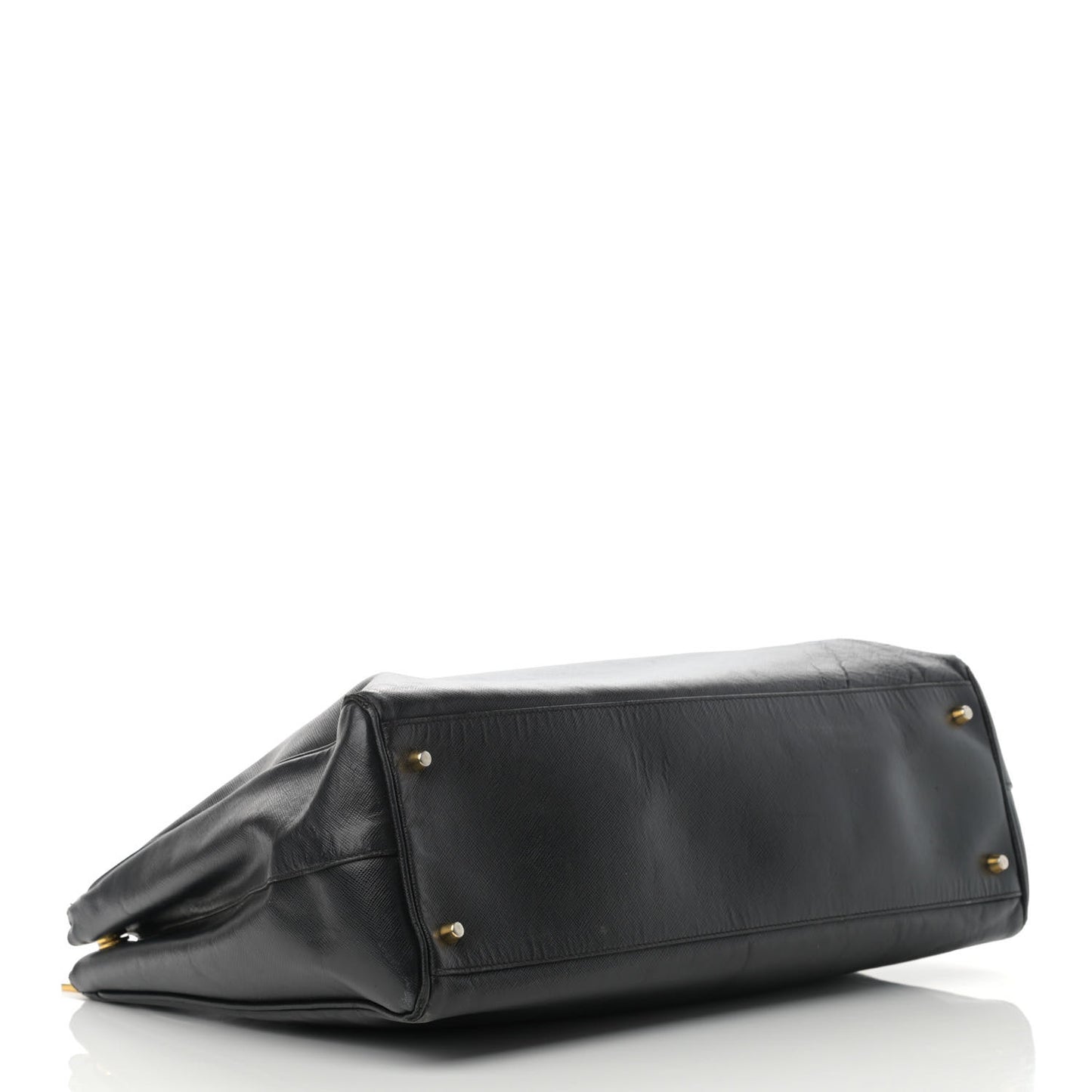 Saffiano Large Galleria Double Zip Tote Black