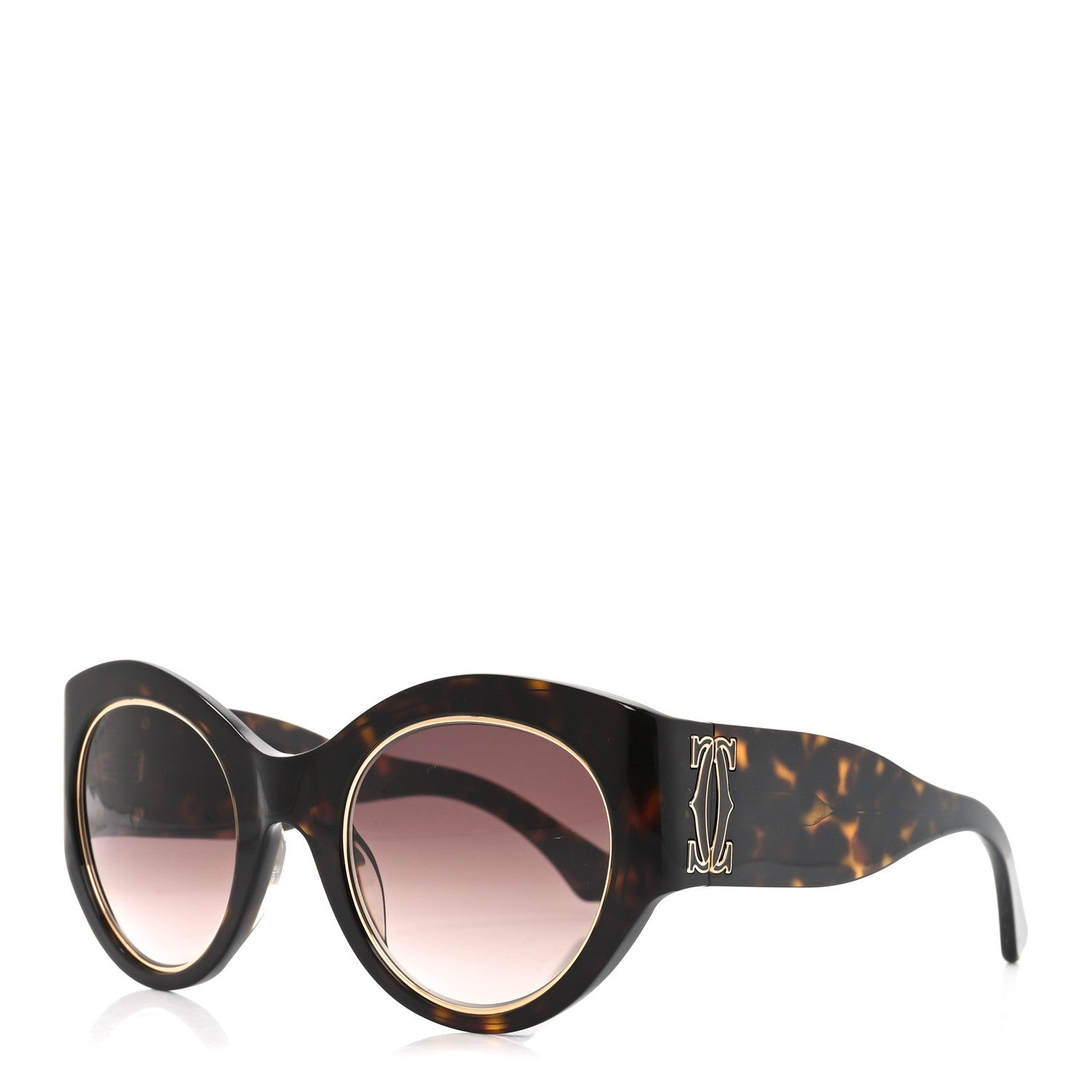 Cartier Acetate CT0305S Sunglasses Havana 1 of 7