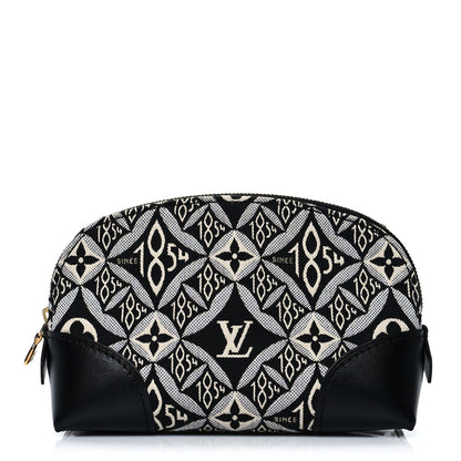 Louis Vuitton Jacquard Since 1854 Cosmetic Pouch PM Grey 1 of 9
