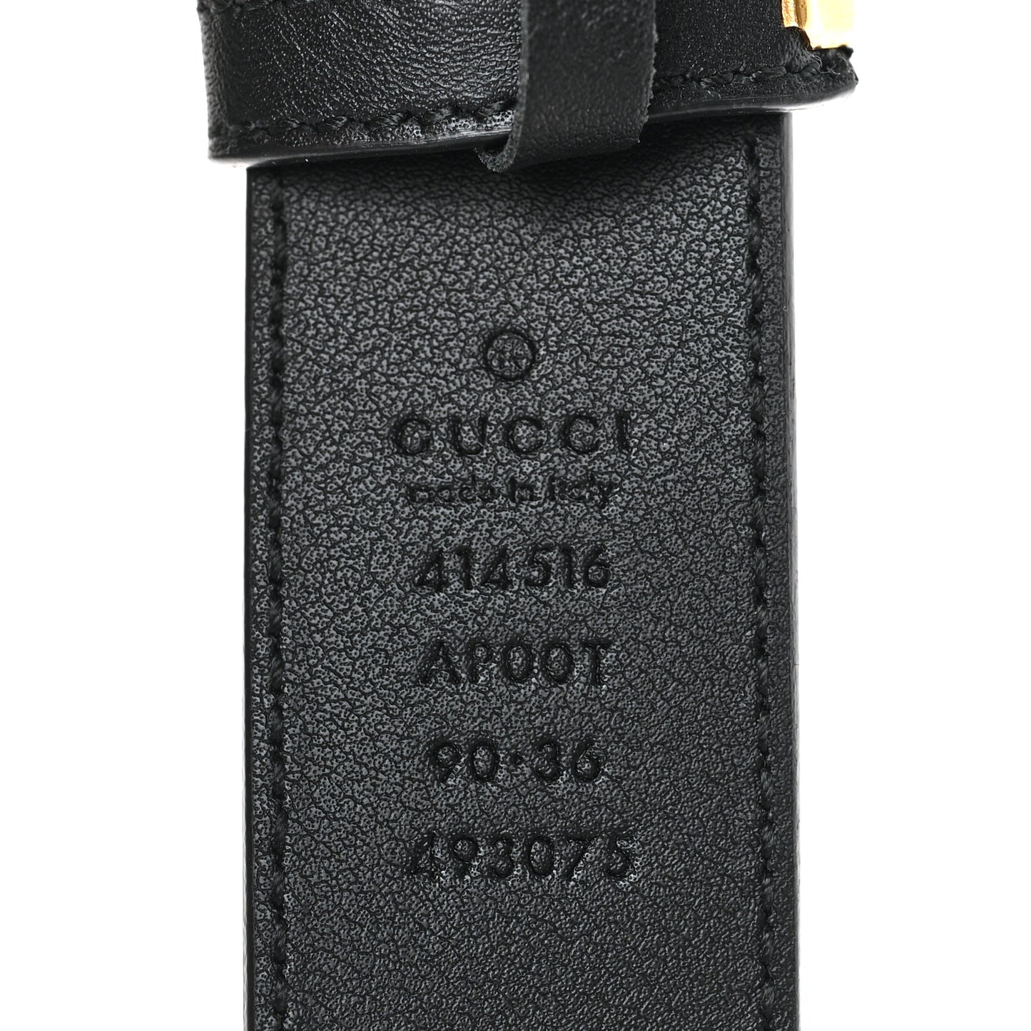 Moon Calfskin Double G 30mm Belt 90 36 Black