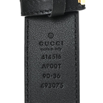 Gucci Moon Calfskin Double G 30mm Belt 90 36 Black 3 of 4