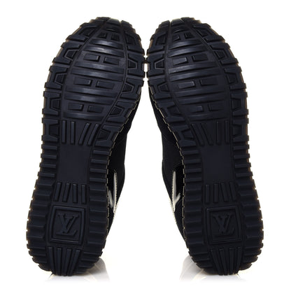 Louis Vuitton Suede Monogram Run Away Sneakers 36 Black 5 of 9
