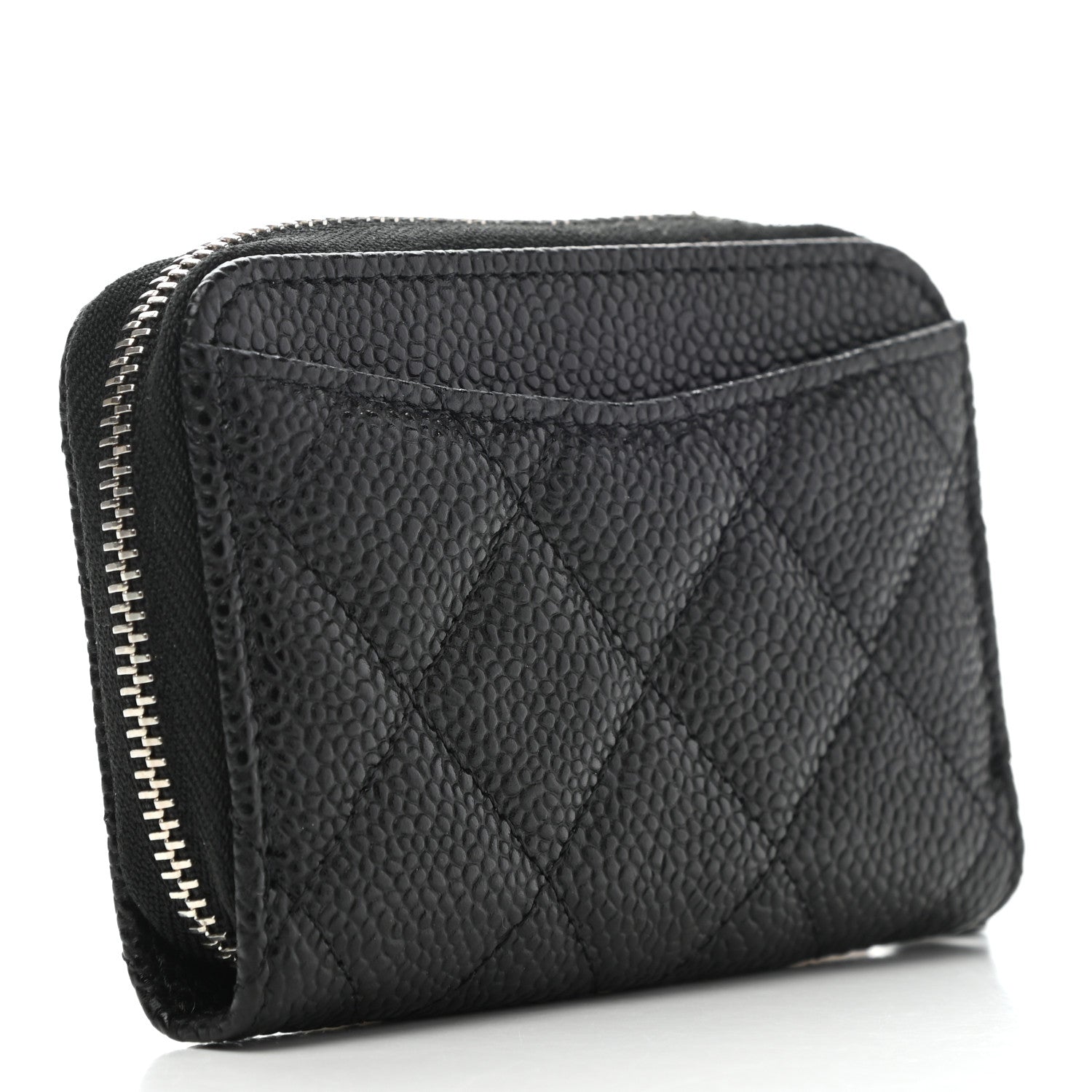 Chanel Caviar Quilted Classic Zipped Coin Purse Black 3 of 8