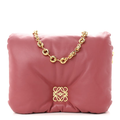 Loewe Lambskin Goya Puffer Bag Plumrose 1 of 10