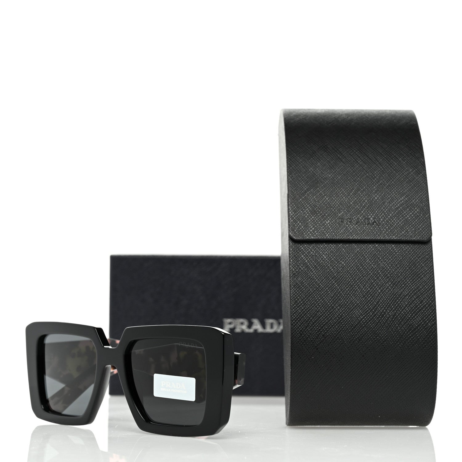 Prada Acetate Symbole Sunglasses SPR 23Y Slate Grey 8 of 8