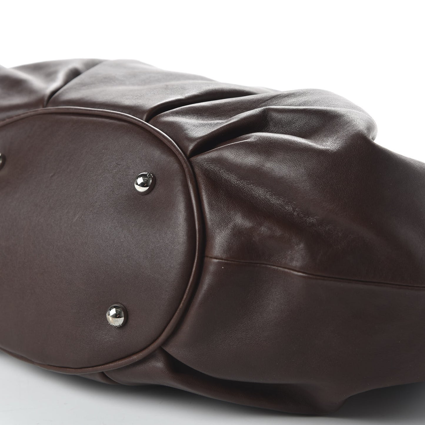 Smooth Calfskin Soft Babe Shopping Tote Brown
