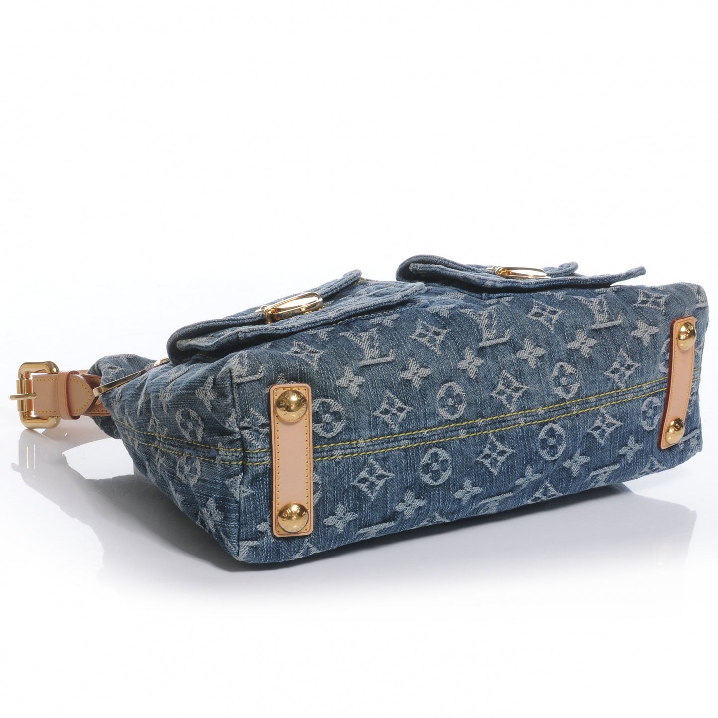 Monogram Denim Baggy PM Blue