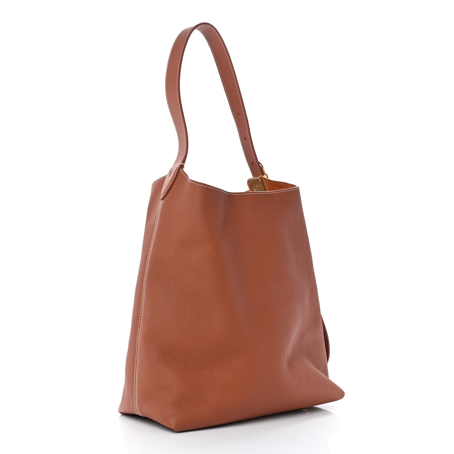 Louis Vuitton Grained Calfskin Low Key Hobo MM Cognac 4 of 11