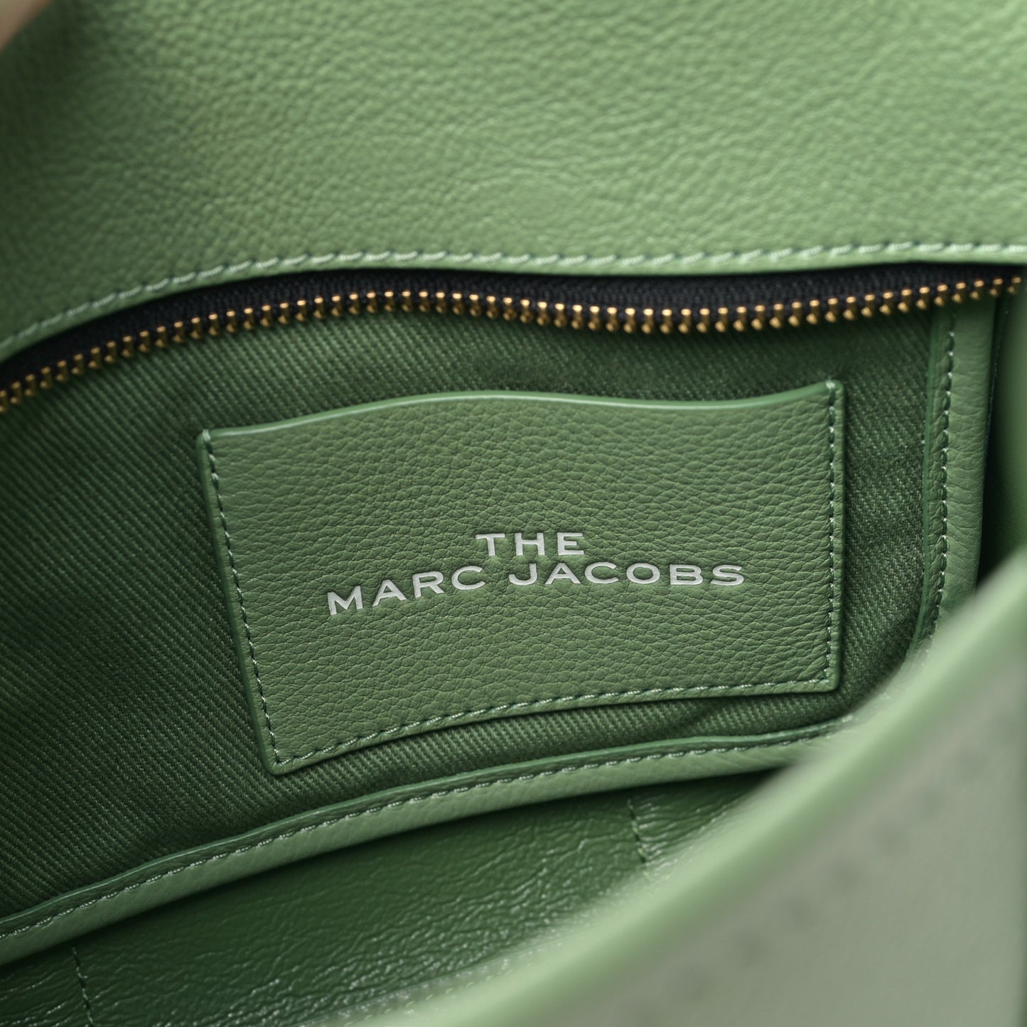 Grained Calfskin Small The Tote Bag Aspen Green