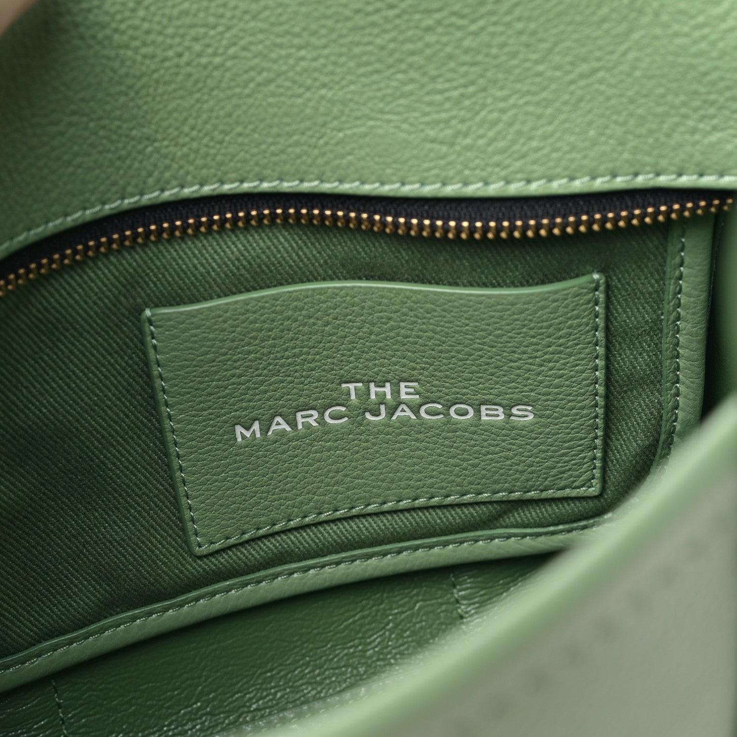 Marc Jacobs Grained Calfskin Small The Tote Bag Aspen Green 6 of 9