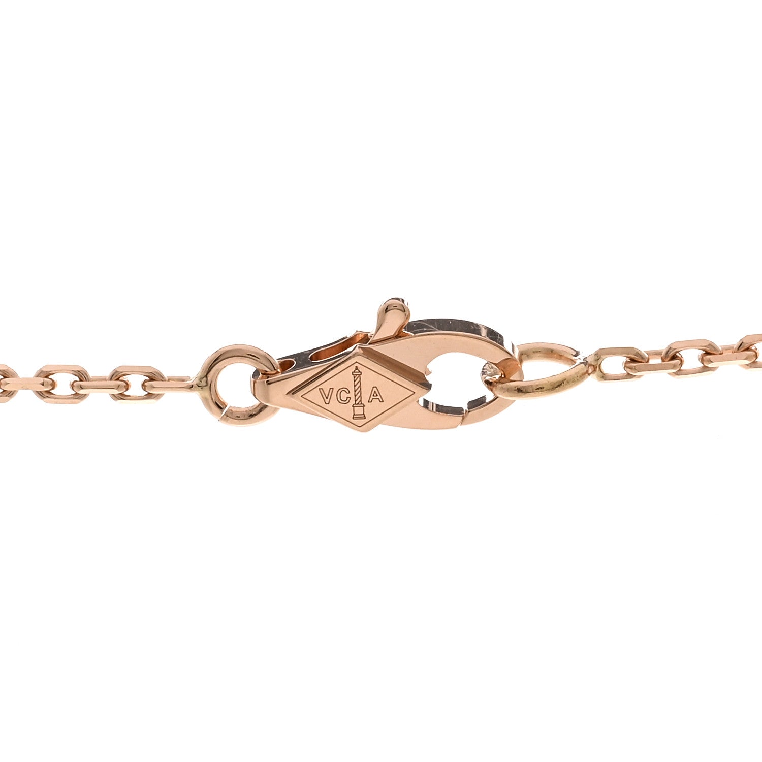 Van Cleef & Arpels 18K Rose Gold 16 Motifs Sweet Alhambra Necklace 4 of 6