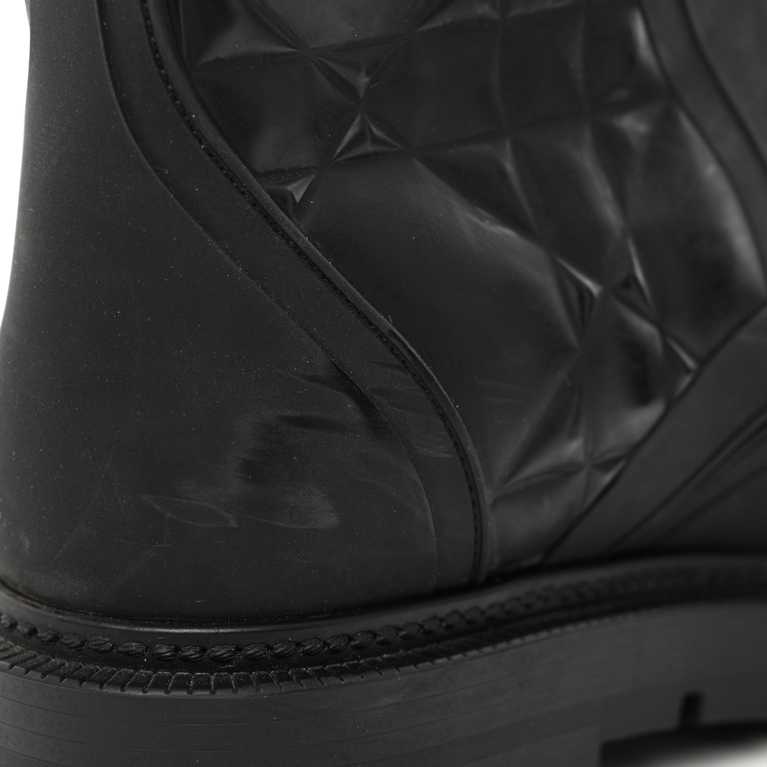 Christian Dior Rubber Macrocannage Dio(r)evolution Ankle Boots 37 Black 5 of 9
