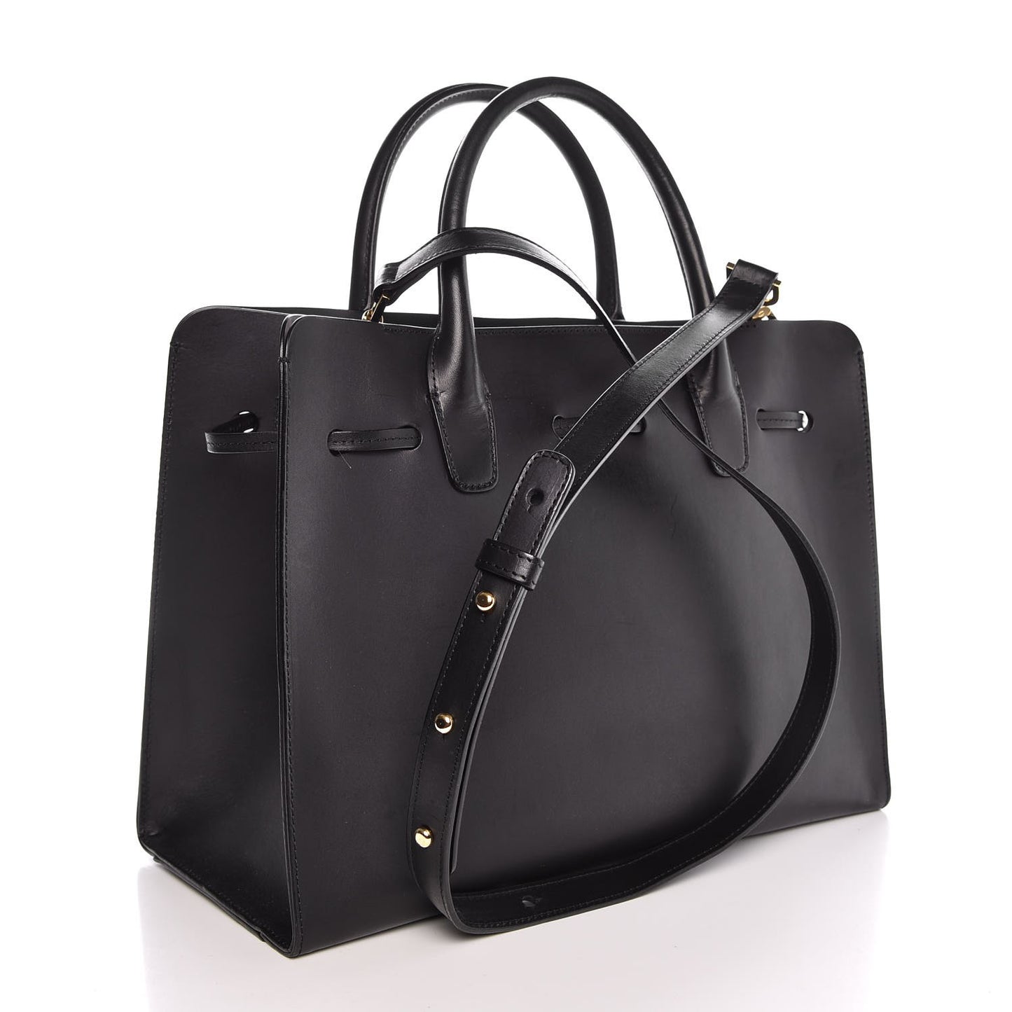Calfskin Sun Bag Black Blue