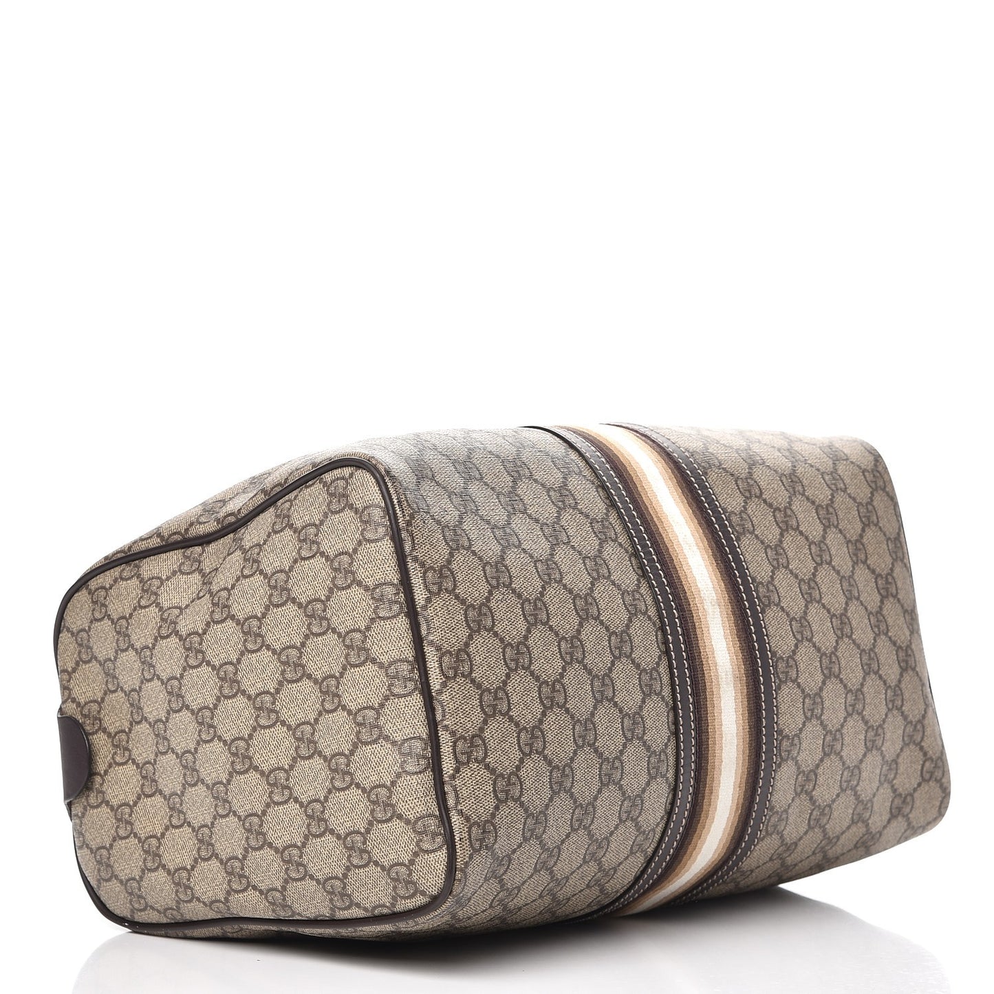 GG Plus Monogram Web Medium Joy Boston Dark Brown