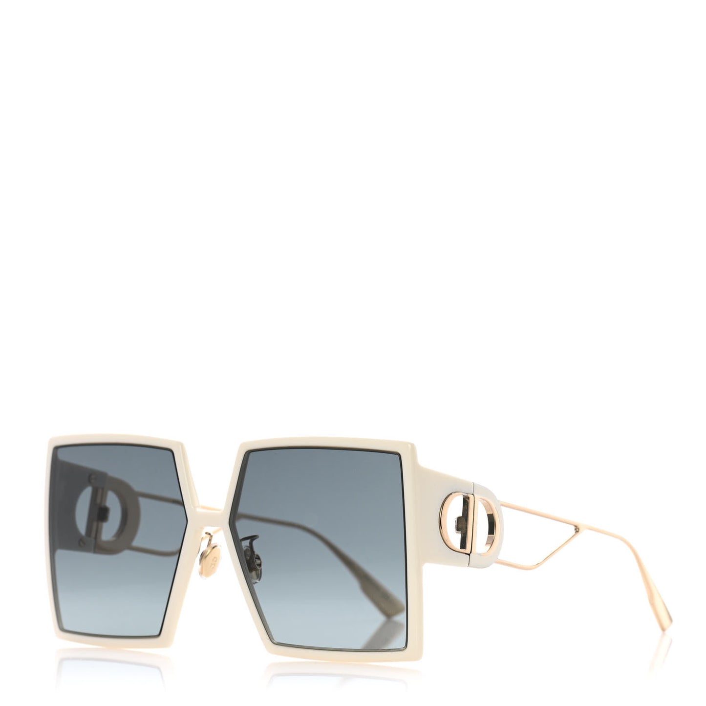 Square 30 Montaigne Sunglasses White