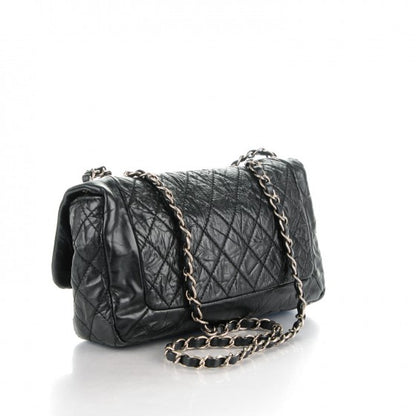 Chanel Aged Calfskin Coco Rider Flap Black 3 of 7