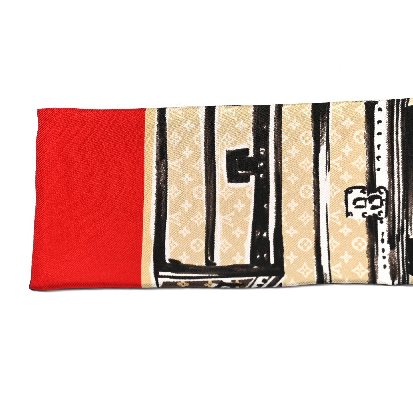 Silk Monogram Trunks Bandeau Brown