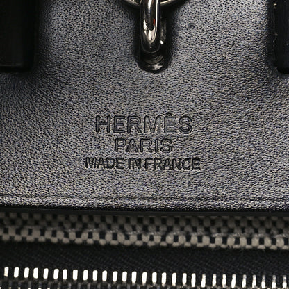 Hermes Toile H Berline Vache Hunter Herbag Zip 39 MM Bleu Saphir Black 7 of 12