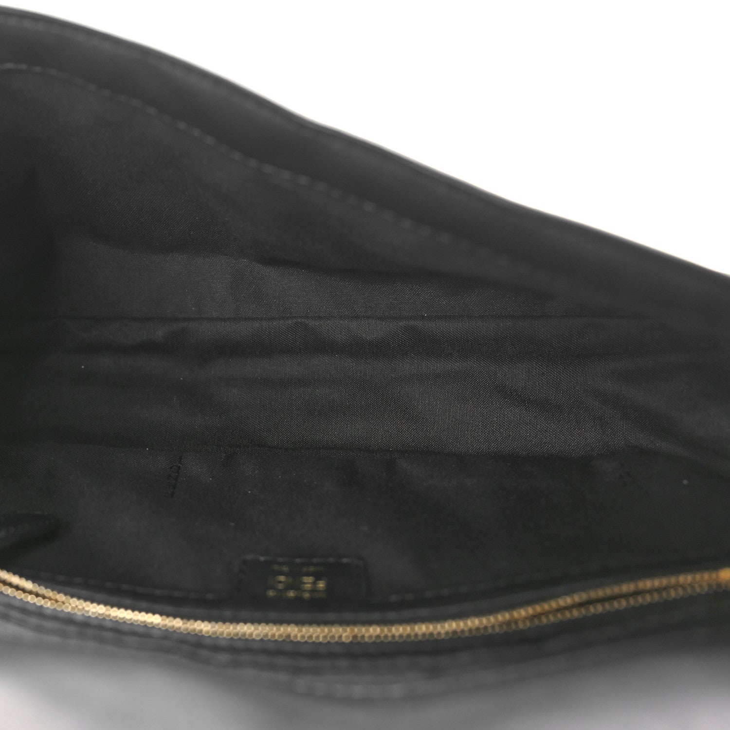 Fendi Nappa FF 1974 Embossed Baguette Black 5 of 10