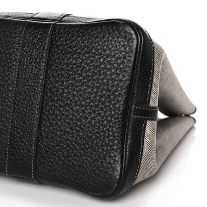 Hermes Toile Buffle Skipper Garden Party 36 MM Tote Black 6 of 10