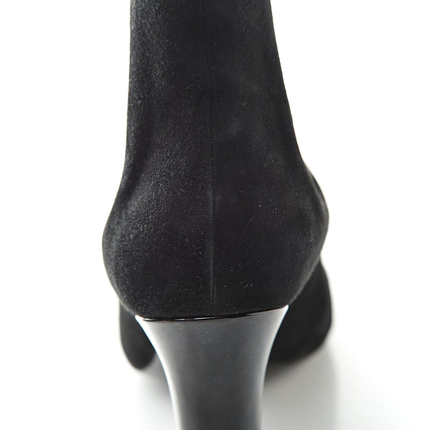 Suede Monogram Uniformes Cap Toe Chelsea 75mm Ankle Boots 38 Black