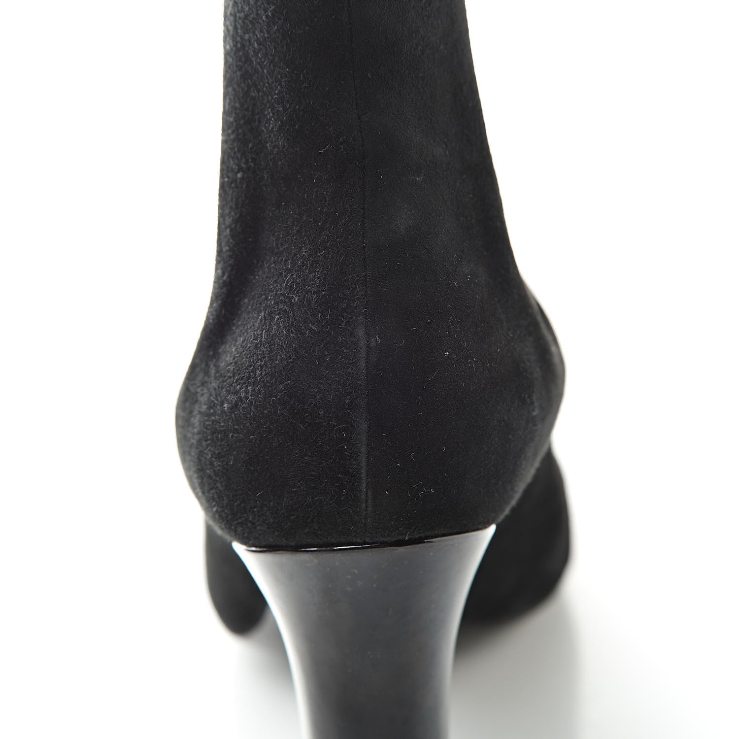 Louis Vuitton Suede Monogram Uniformes Cap Toe Chelsea 75mm Ankle Boots 38 Black 12 of 13