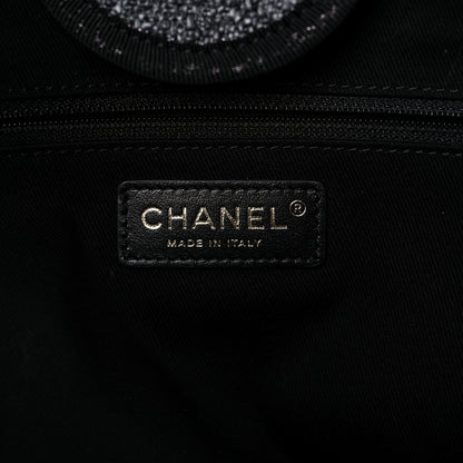 Chanel Lurex Boucle Medium Deauville Tote Black 6 of 10