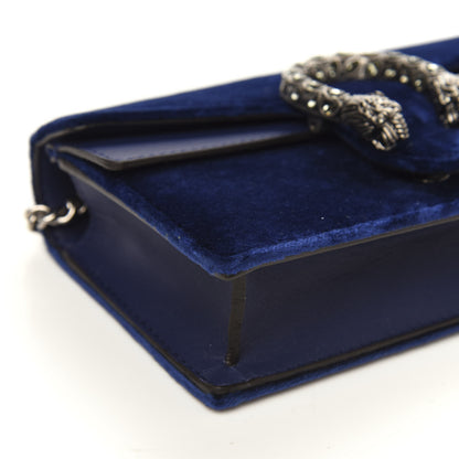 Gucci Velvet Super Mini Dionysus Shoulder Bag Cobalt 7 of 10