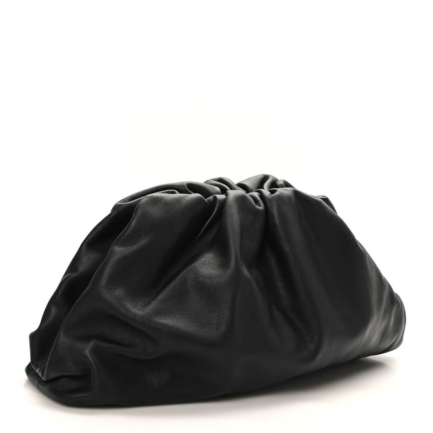 Smooth Butter Calf The Pouch Oversized Clutch Black