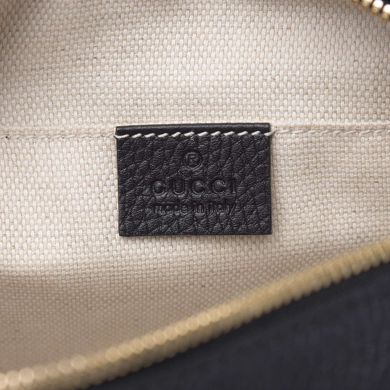 Gucci Pebbled Calfskin Small Soho Disco Bag Black 6 of 12