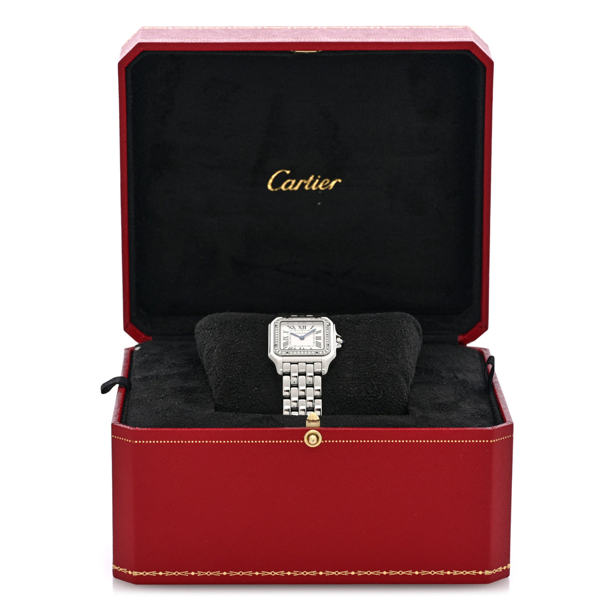 Cartier Stainless Steel Diamond 27mm Panthere Quartz Watch 5 of 5