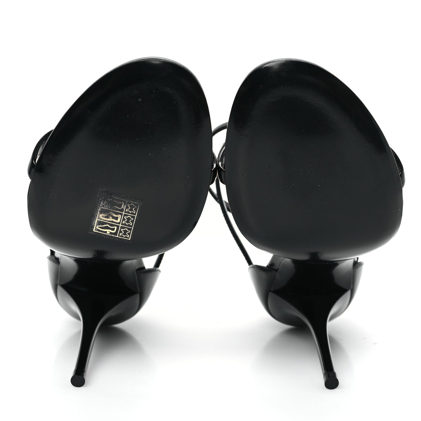Patent Cassandra 100 Ankle Strap Sandals 37 Black