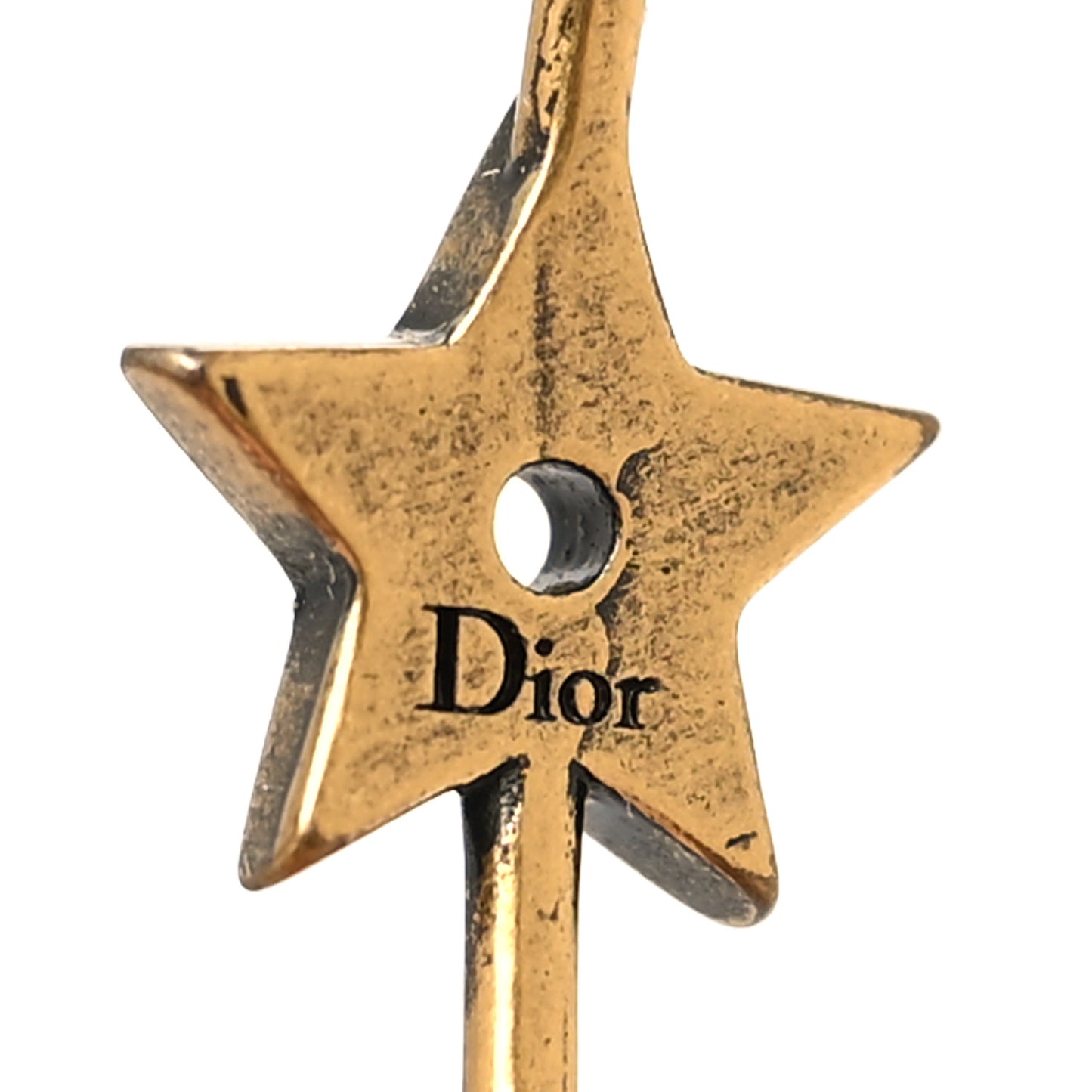 Metal J'Adior Hoop Earrings Aged Gold