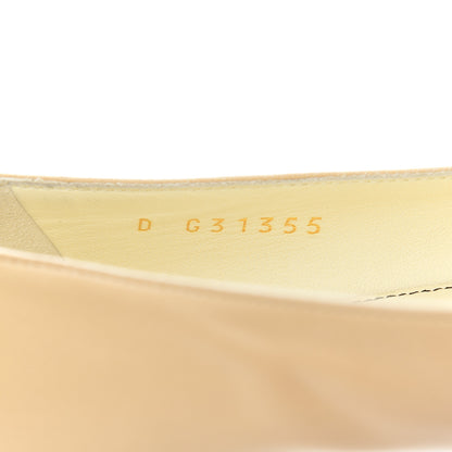 Chanel Lambskin Pearl Bow Ballerina Flats 37 Beige Black 8 of 16