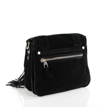 Proenza Schouler Suede Fringed PS1 Crossbody Pouch Messenger Black 3 of 9