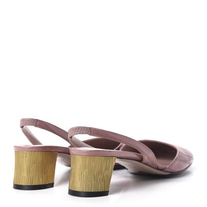 Gucci Eel Arielle Round Toe Pumps 36.5 Rose Bud 4 of 11