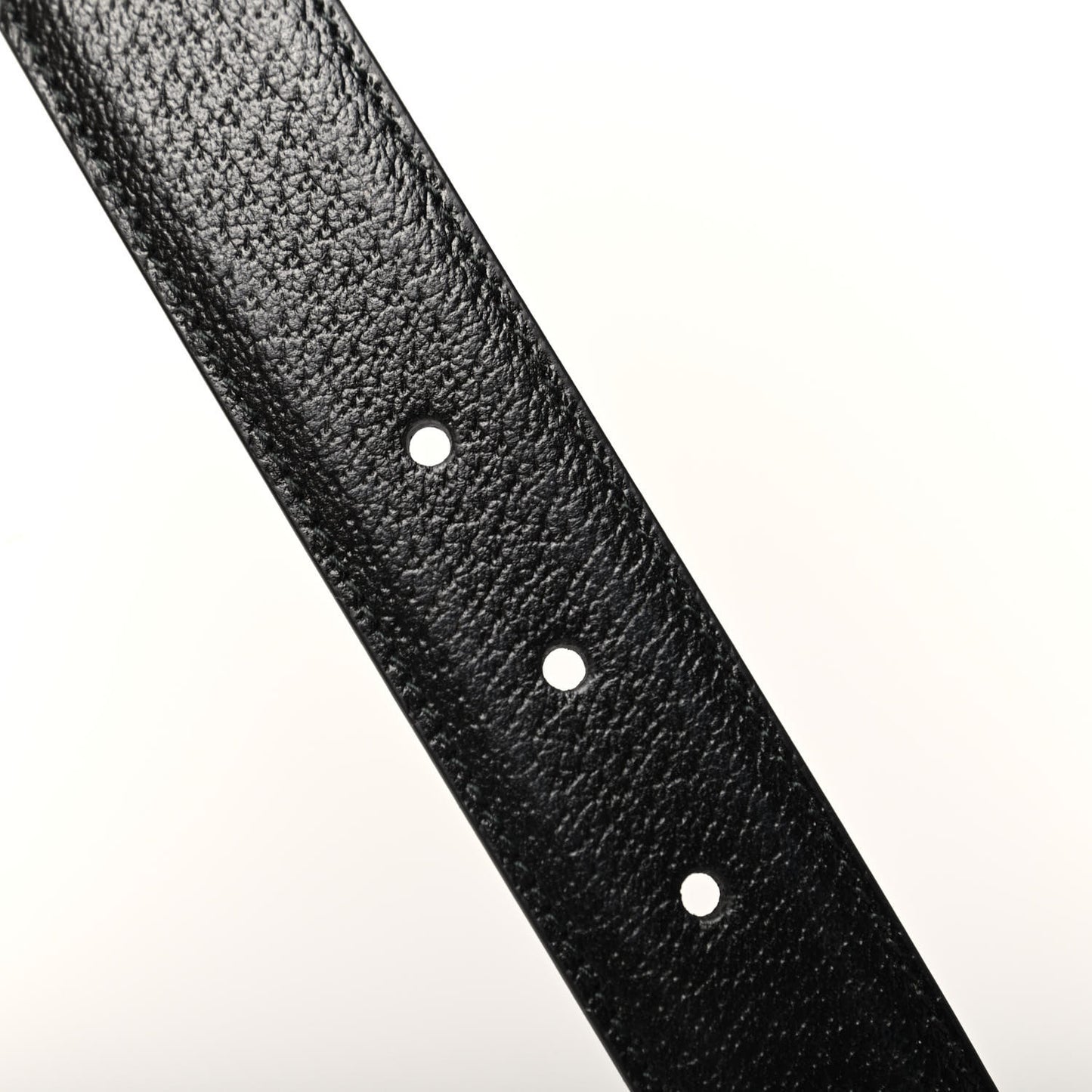 Textured Dollar Calfskin 30mm Belt 100 40 Black