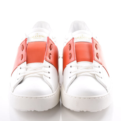Valentino Garavani Calfskin Womens Rockstud Open Sneakers 41 White Goldfish 3 of 12