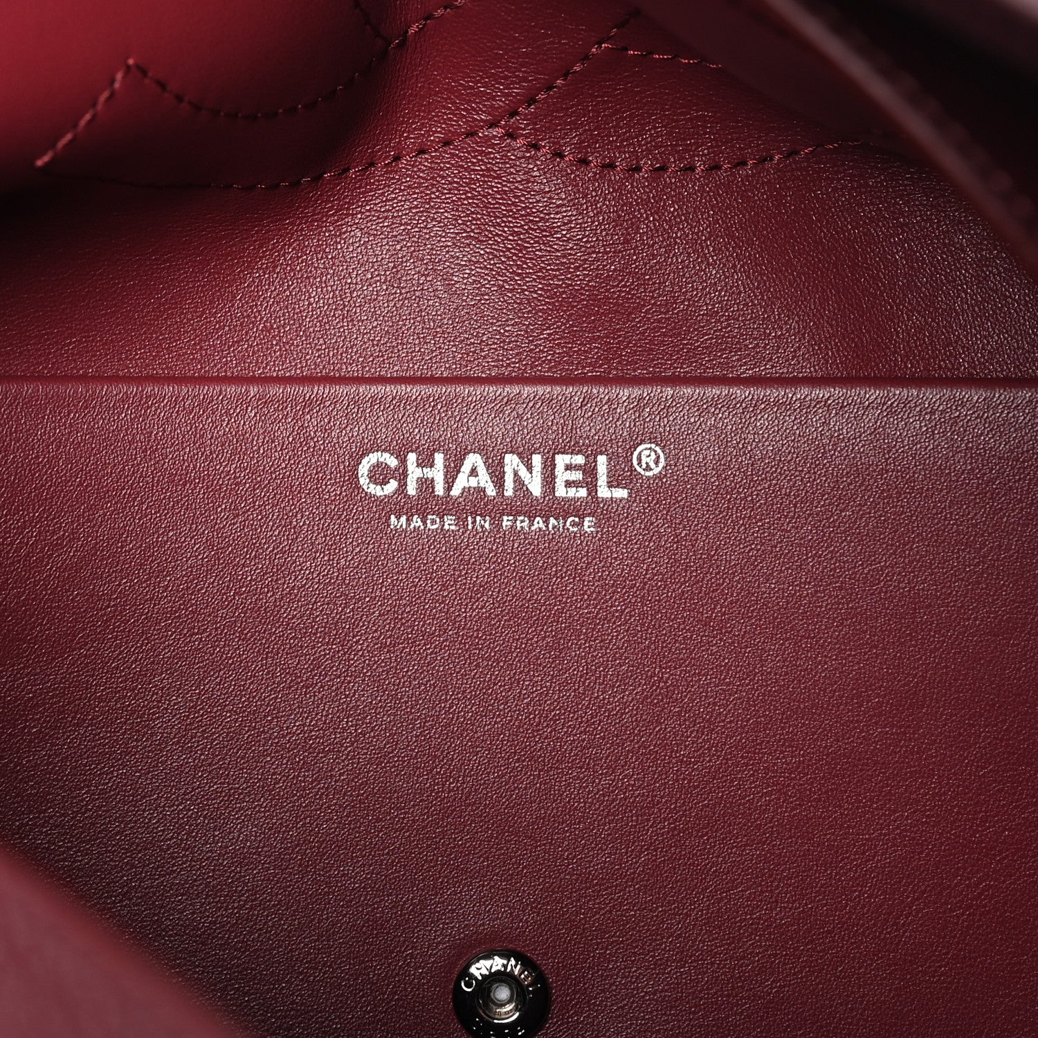 Chanel Grained Calfskin Small Souplissimo Maxi Flap Burgundy 6 of 10