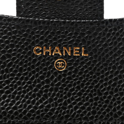 Chanel Caviar Quilted Compact Flap Wallet Black 6 of 8