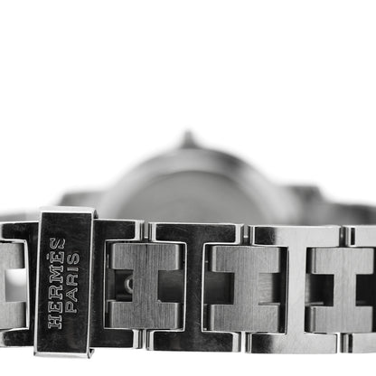 Hermes Stainless Steel 24mm Clipper Quartz Watch White 5 of 6