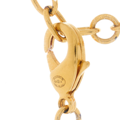 Chanel Pearl CC Paris Button Short Necklace Gold 3 of 3