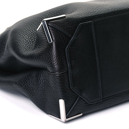 Alexander Wang Pebbled Calfskin Large Prisma Skeletal Tote Black Silver Hardware 13 of 20