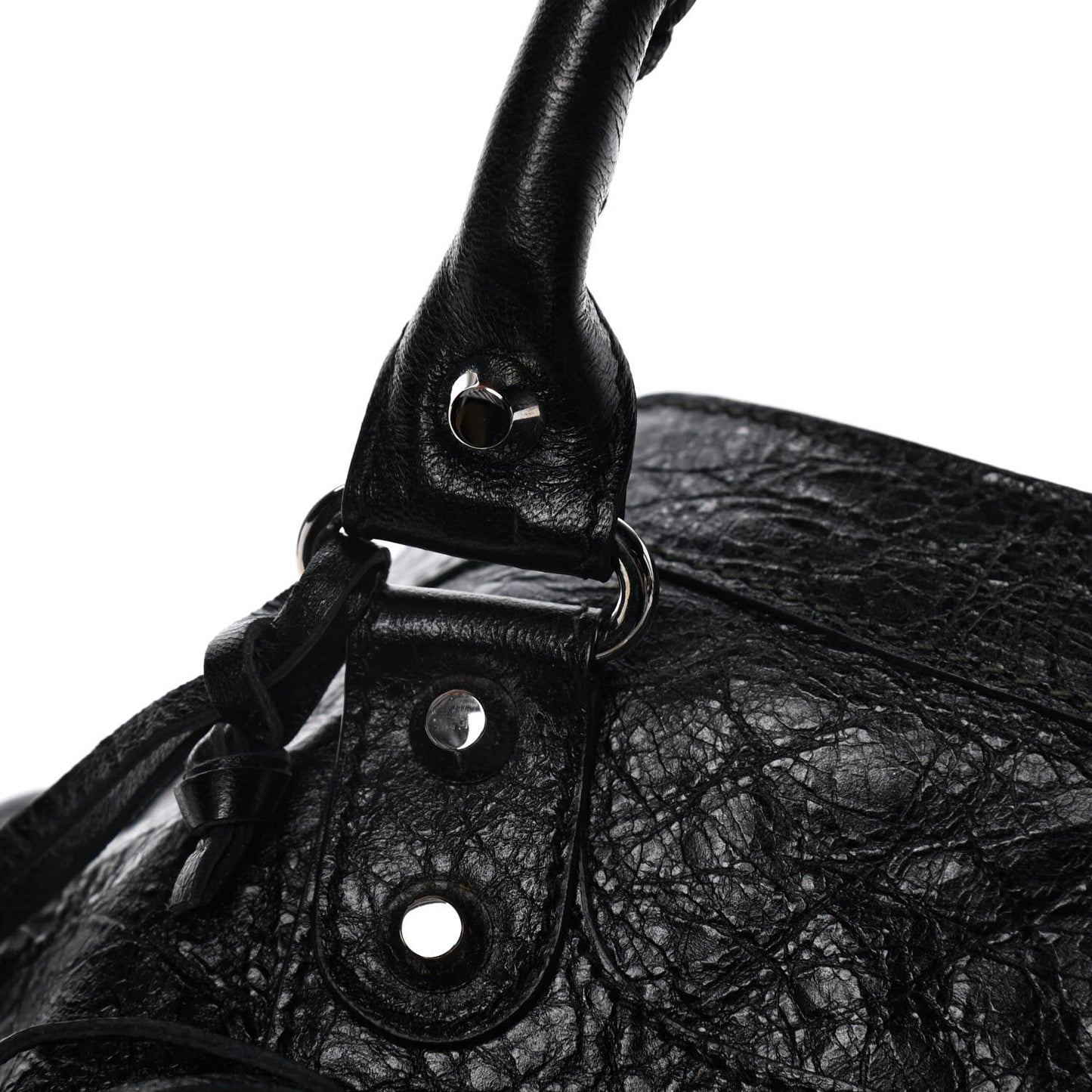Agneau Classic Silver Hardware City Black