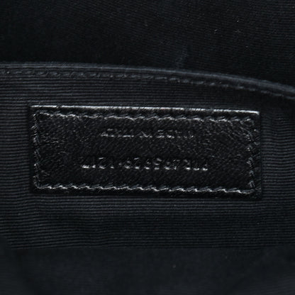 Saint Laurent Calfskin Rose Print Monogram Lou Camera Bag Black 6 of 8